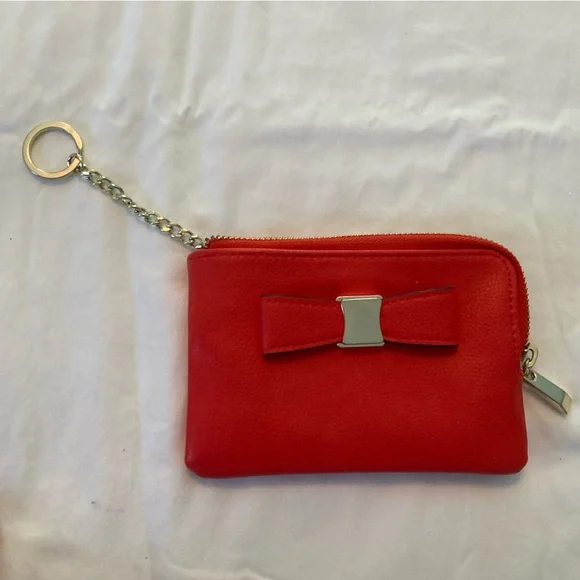 Red Wallet with Key Chain - Picture 3 of 5